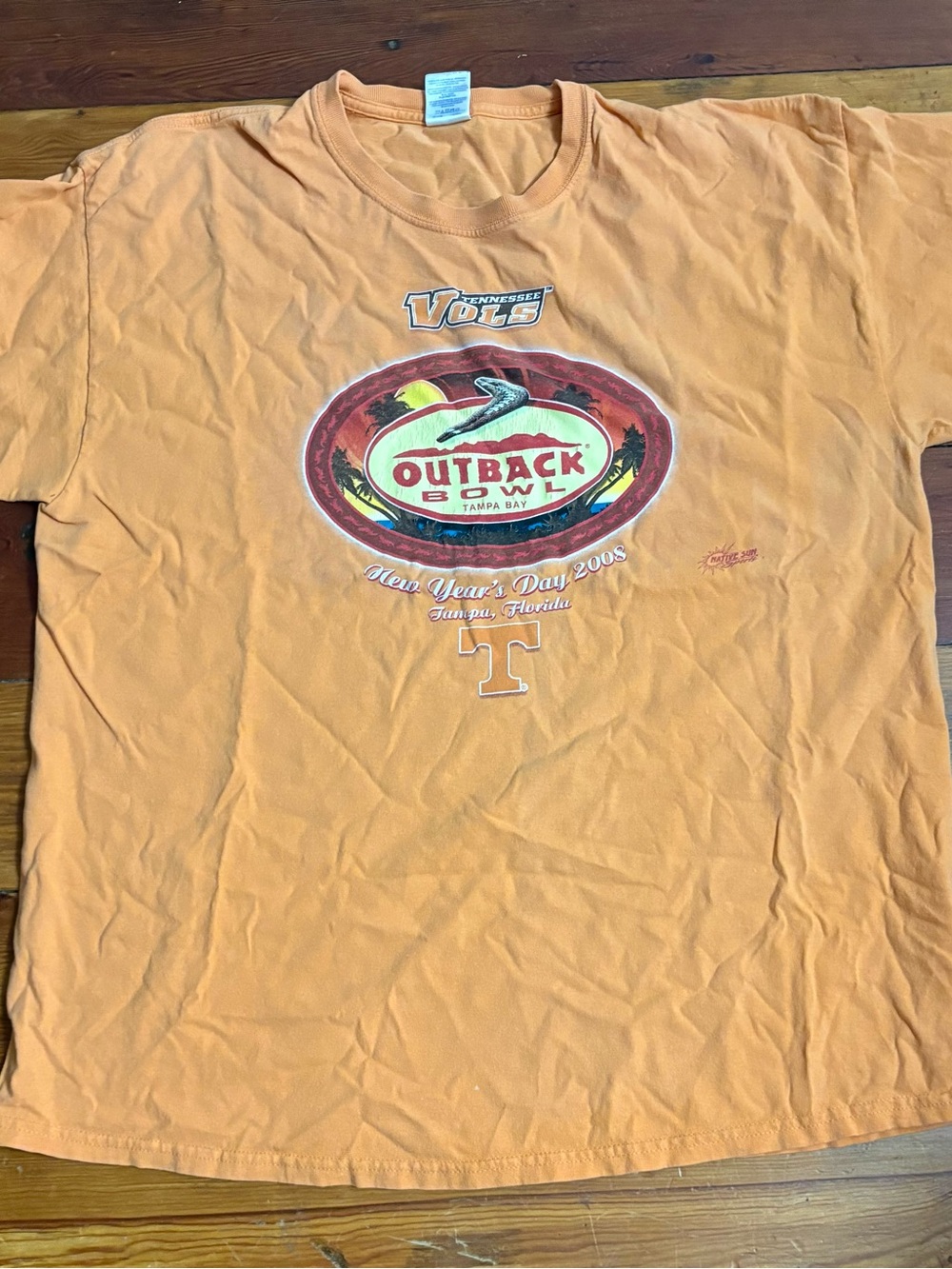 Tennessee Vols Orange Outback Bowl 2008 Graphic Tee
